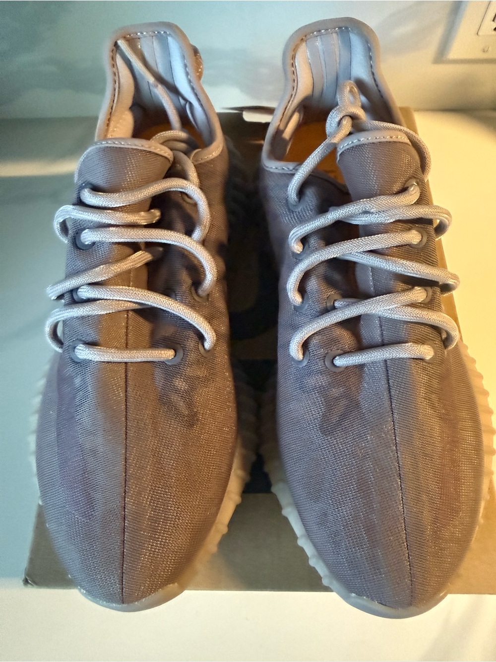 Adidas Yeezy 350 Men's Lace-Up Sneakers in Taupe Size 7